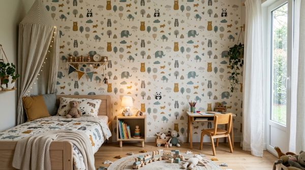 Top idées de papier peint pour une chambre d'enfant rêveuse